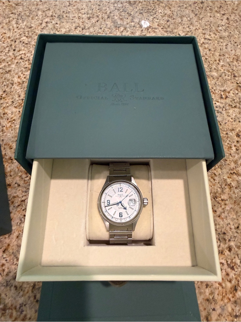 Ball Fireman Racer - White Dial Blue Numbers - Picture 7 of 9
